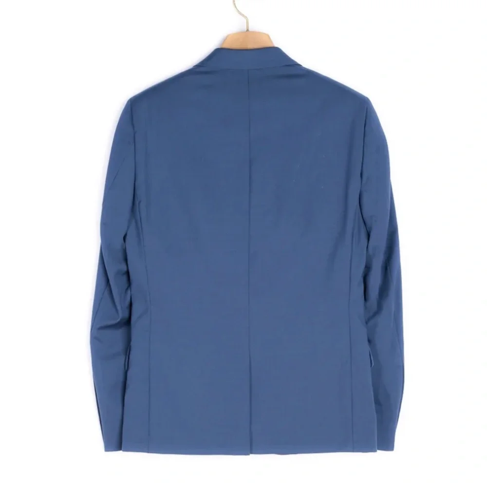 NWT $670 Sandro Formal Slim Fit Suit Jacket in Grey Blue - Size 52!